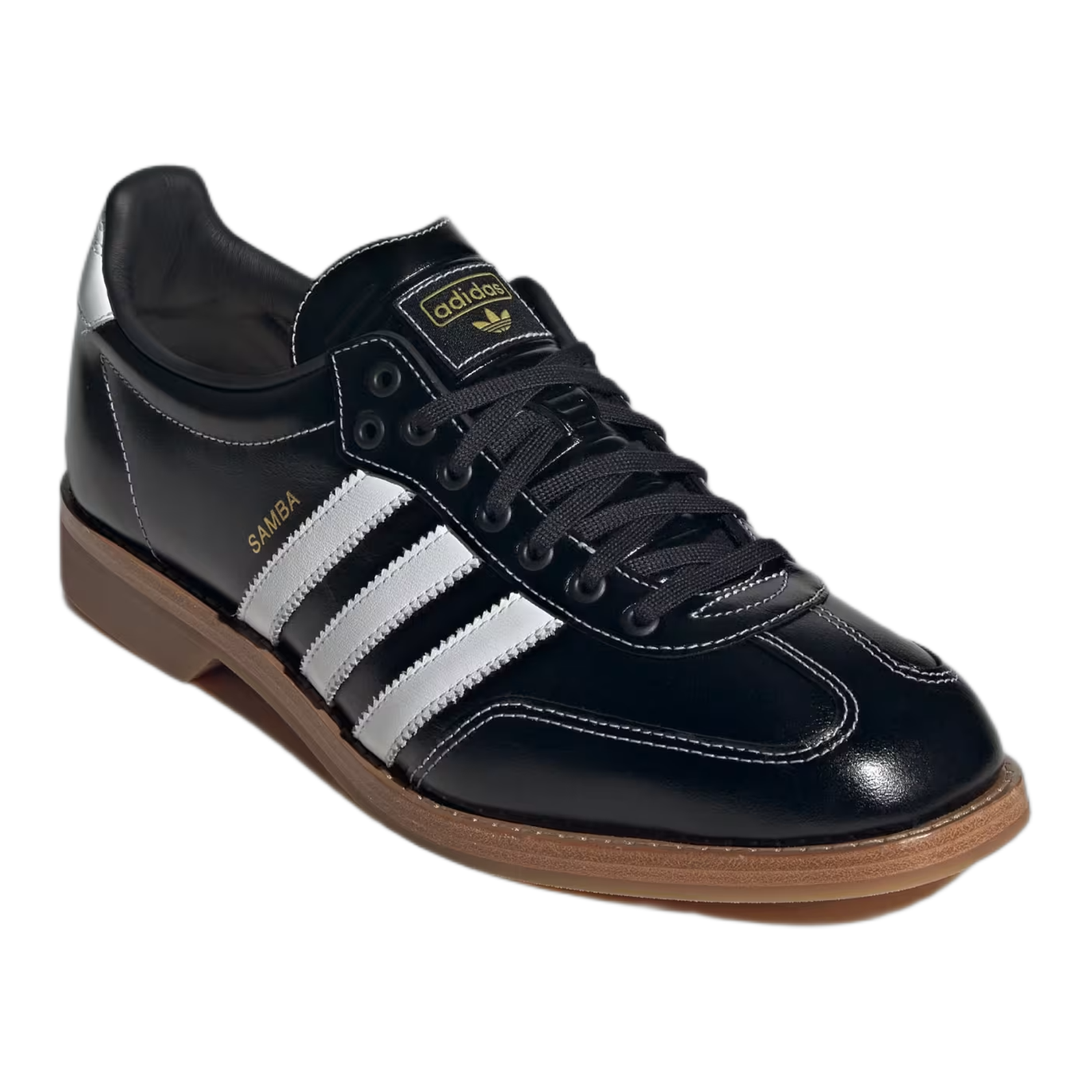 adidas Samba Bowling Shoe Black White Side KI9995