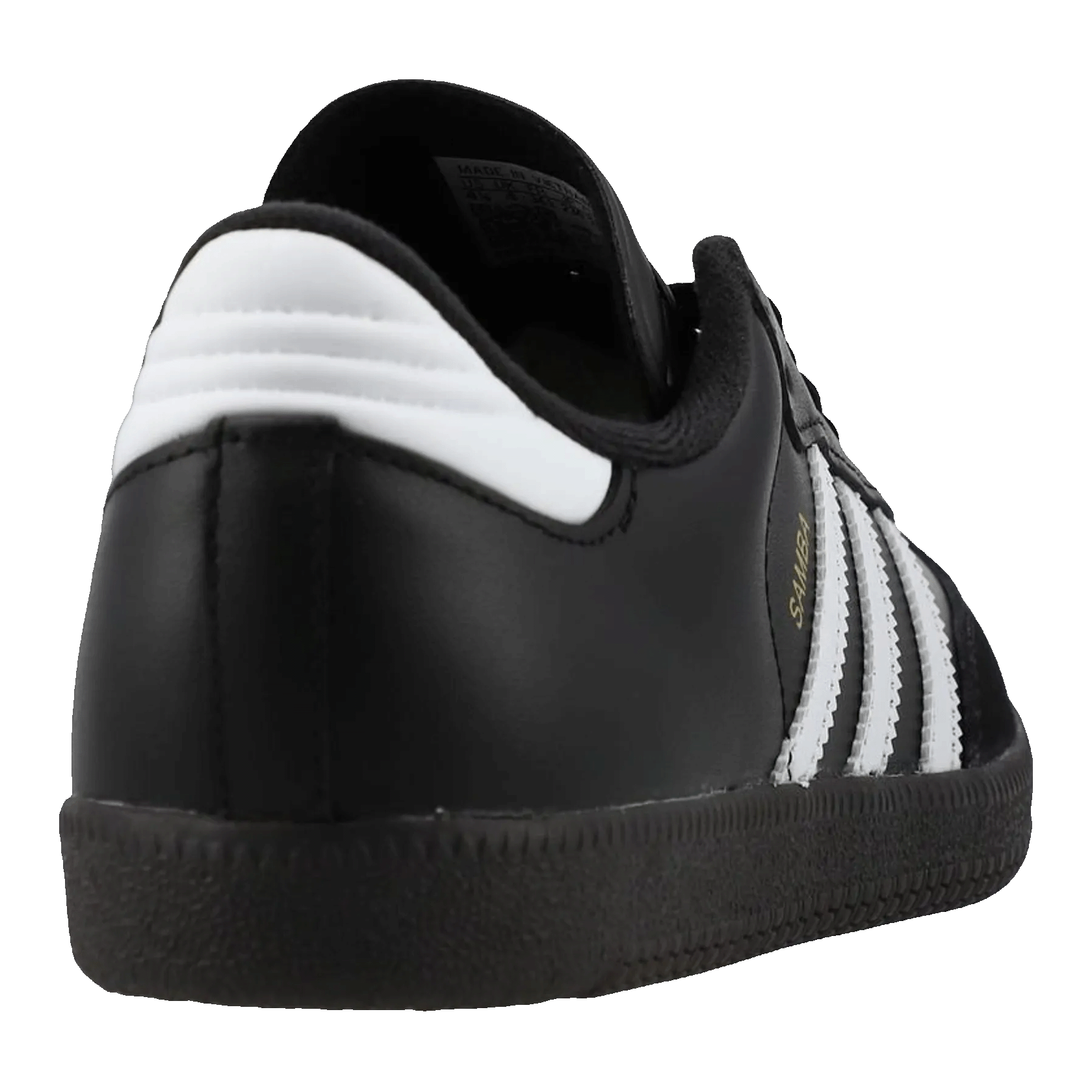 adidas Samba Classic Black White Dark Gum (GS) Back '036516