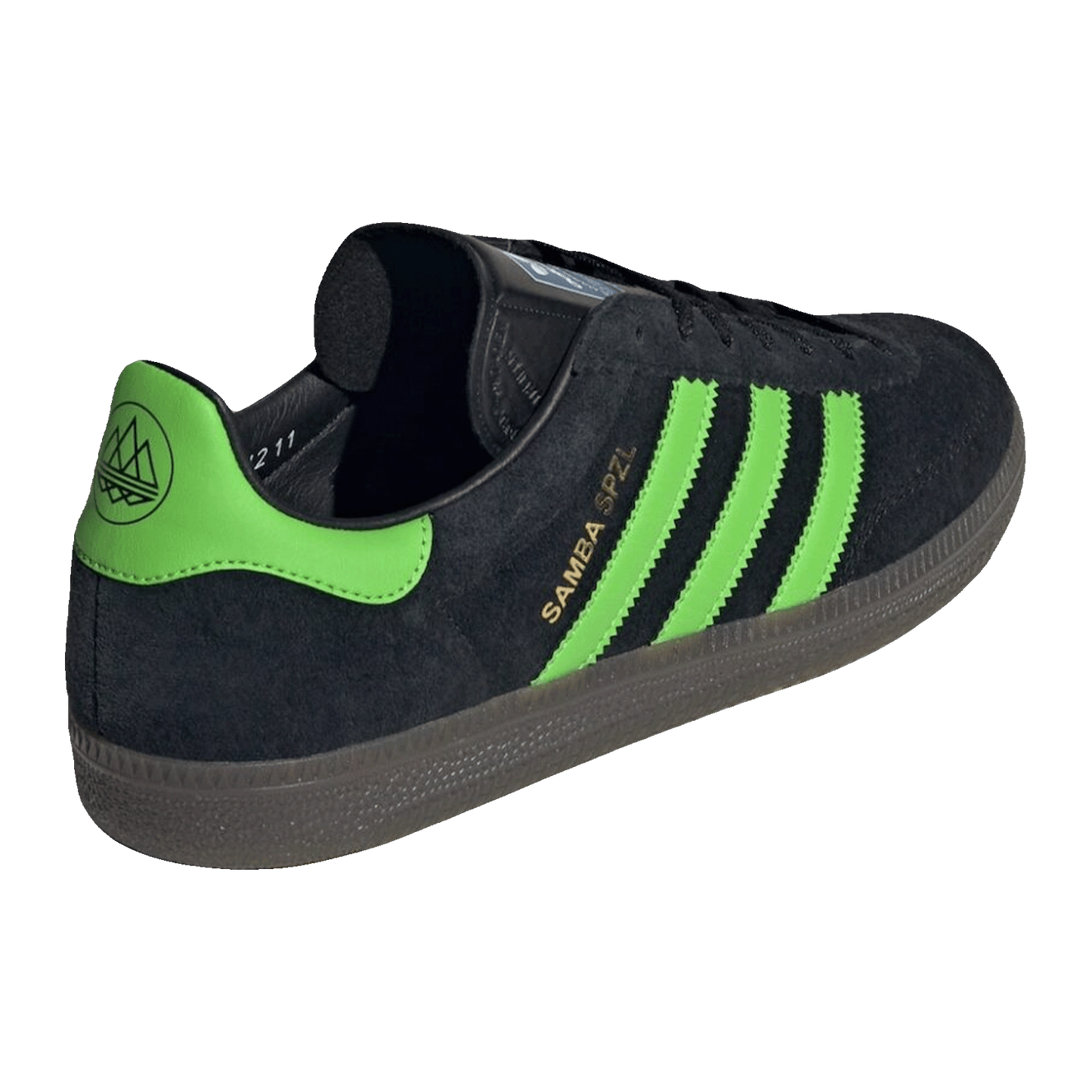 adidas Samba Deco SPZL Black Lucid Lime Back