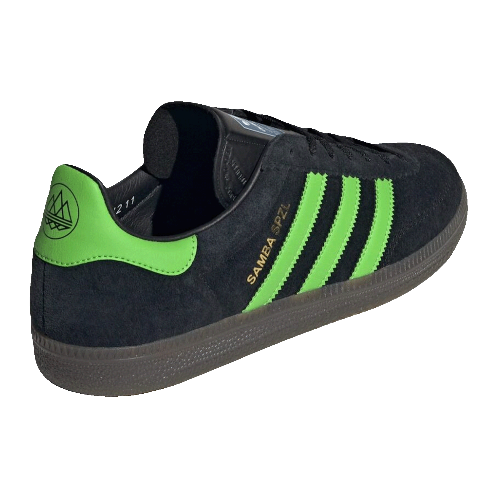adidas Samba Deco SPZL Black Lucid Lime Back