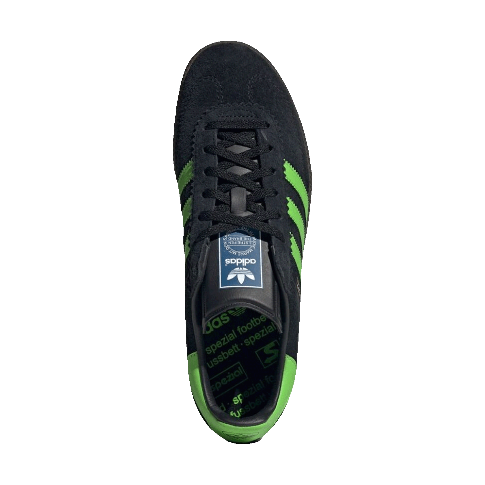 adidas Samba Deco SPZL Black Lucid Lime Oben