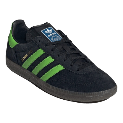 adidas Samba Deco SPZL Black Lucid Lime Side
