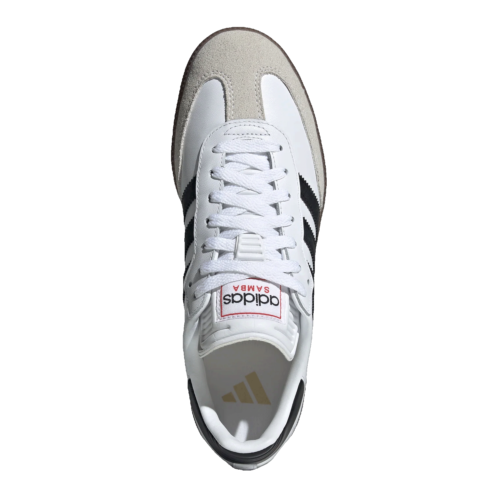 adidas Samba Indoor Cloud White Core Black Vivid Red Oben IH6001