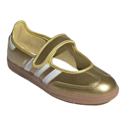 adidas Samba Jane Gold Metallic White (W) Side IH6599