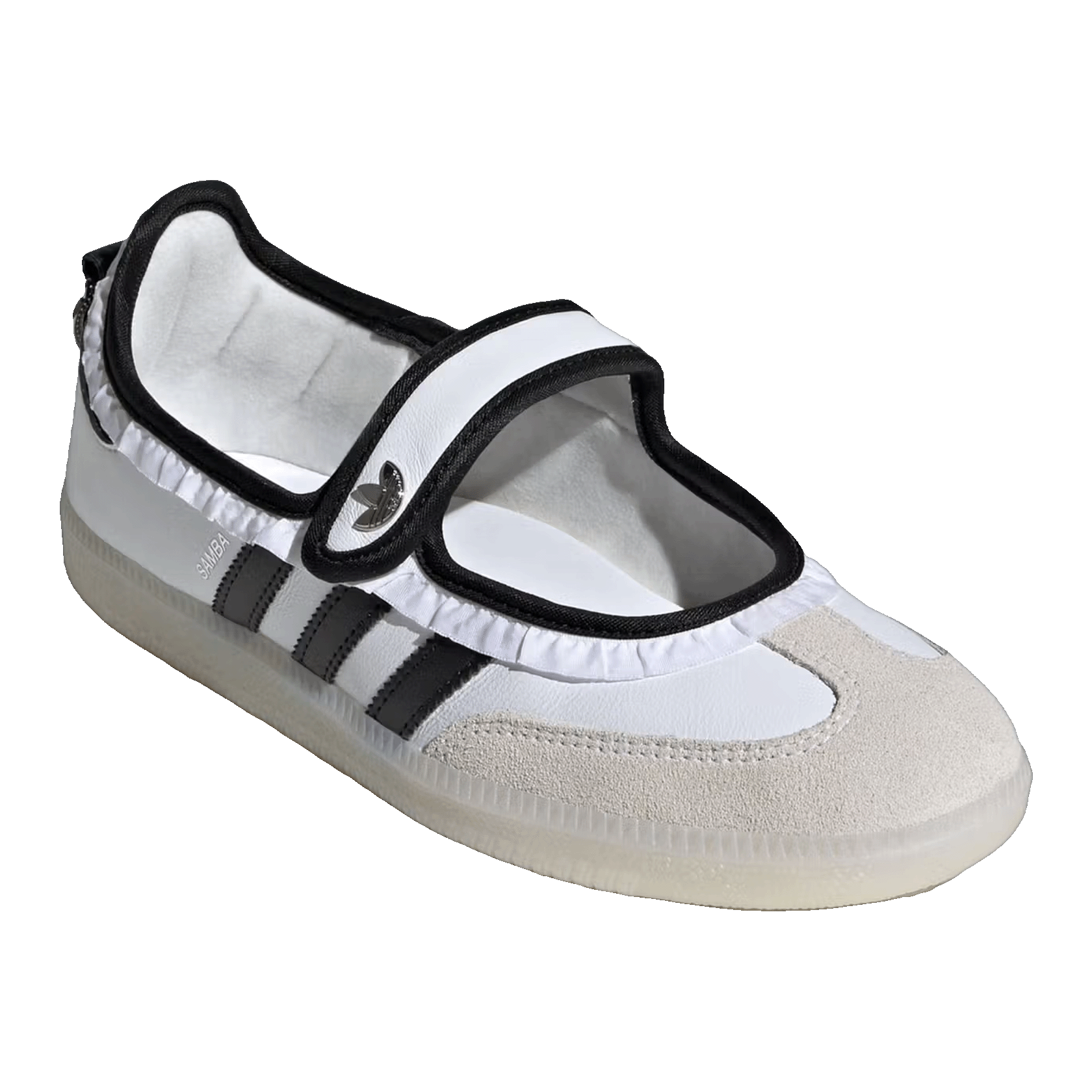 adidas Samba Jane Ruffle Pack White Black (W) Side KH6231