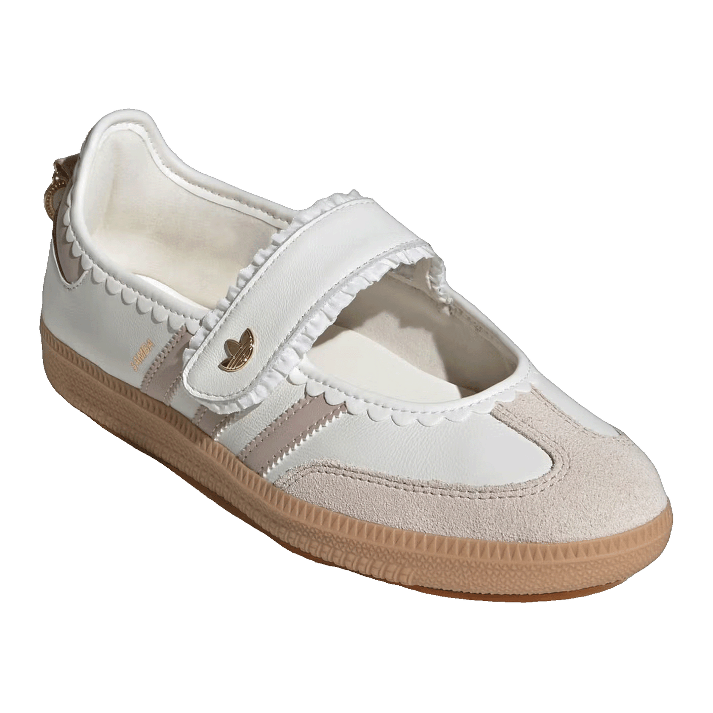 adidas Samba Jane Ruffle Pack White Pink Gum (W) Side KH6230