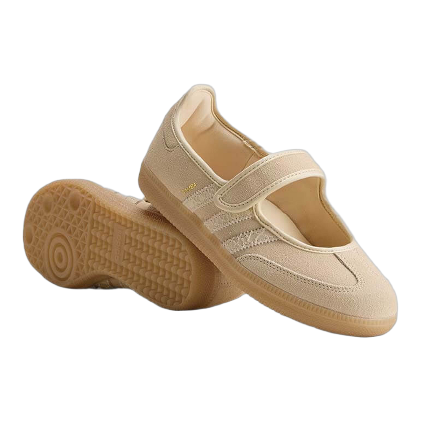 adidas Samba Jane Suede Sand Strata (W) Side HQ9496