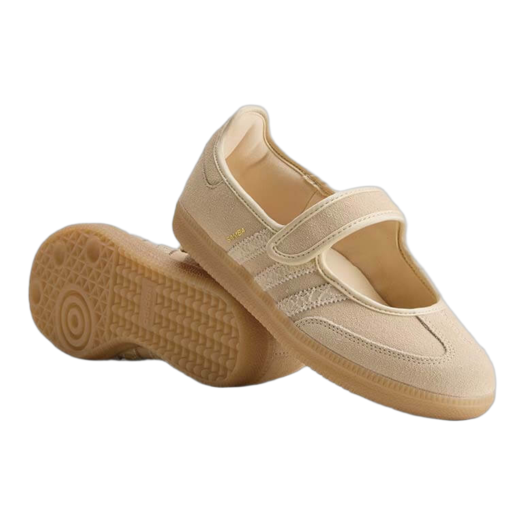 adidas Samba Jane Suede Sand Strata (W) Side HQ9496