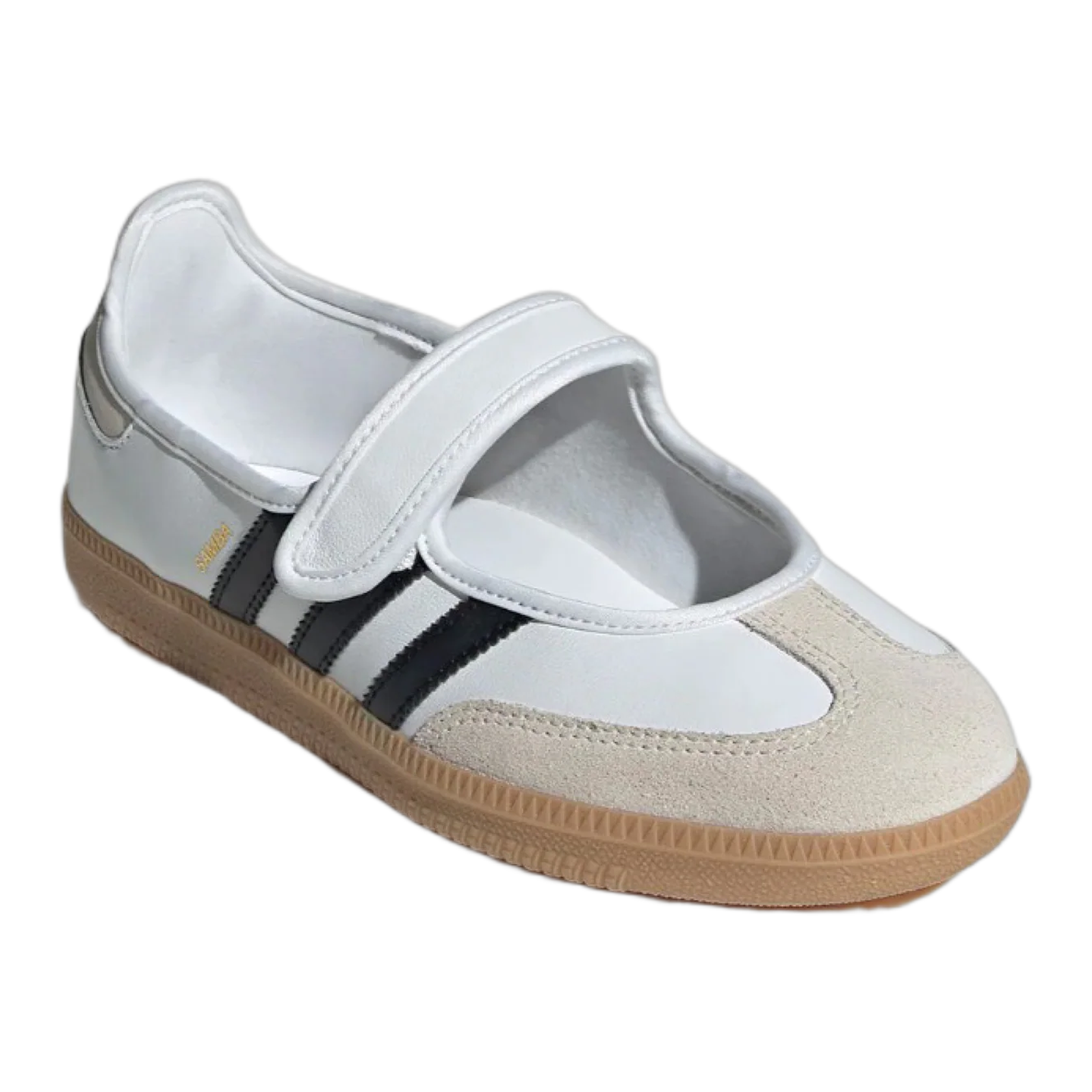 adidas Samba Jane White Black Gum (GS) Side JR7436