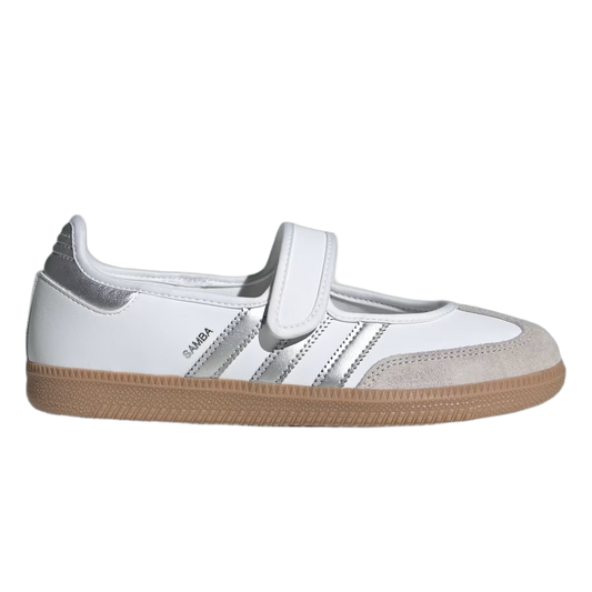 adidas Samba Jane White Silver Metallic (W) KJ3785