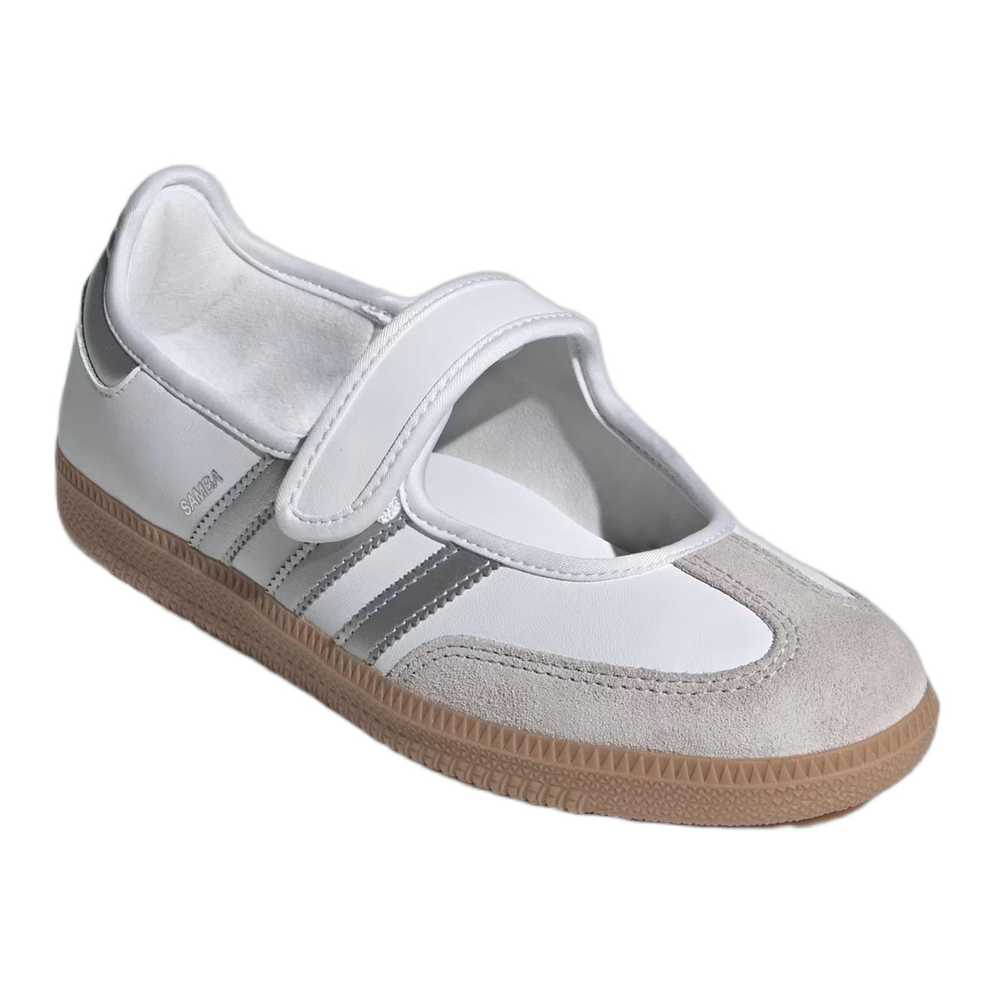 adidas Samba Jane White Silver Metallic (W) Side KJ3785