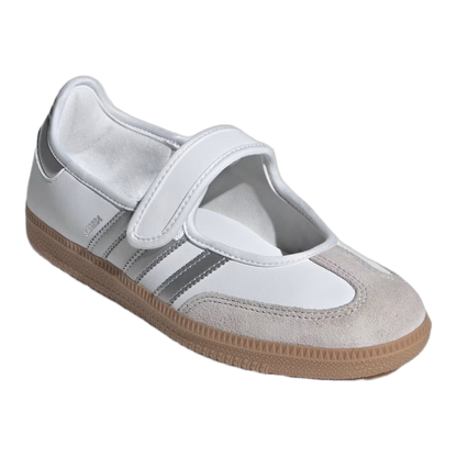 adidas Samba Jane White Silver Metallic (W) Side KJ3785
