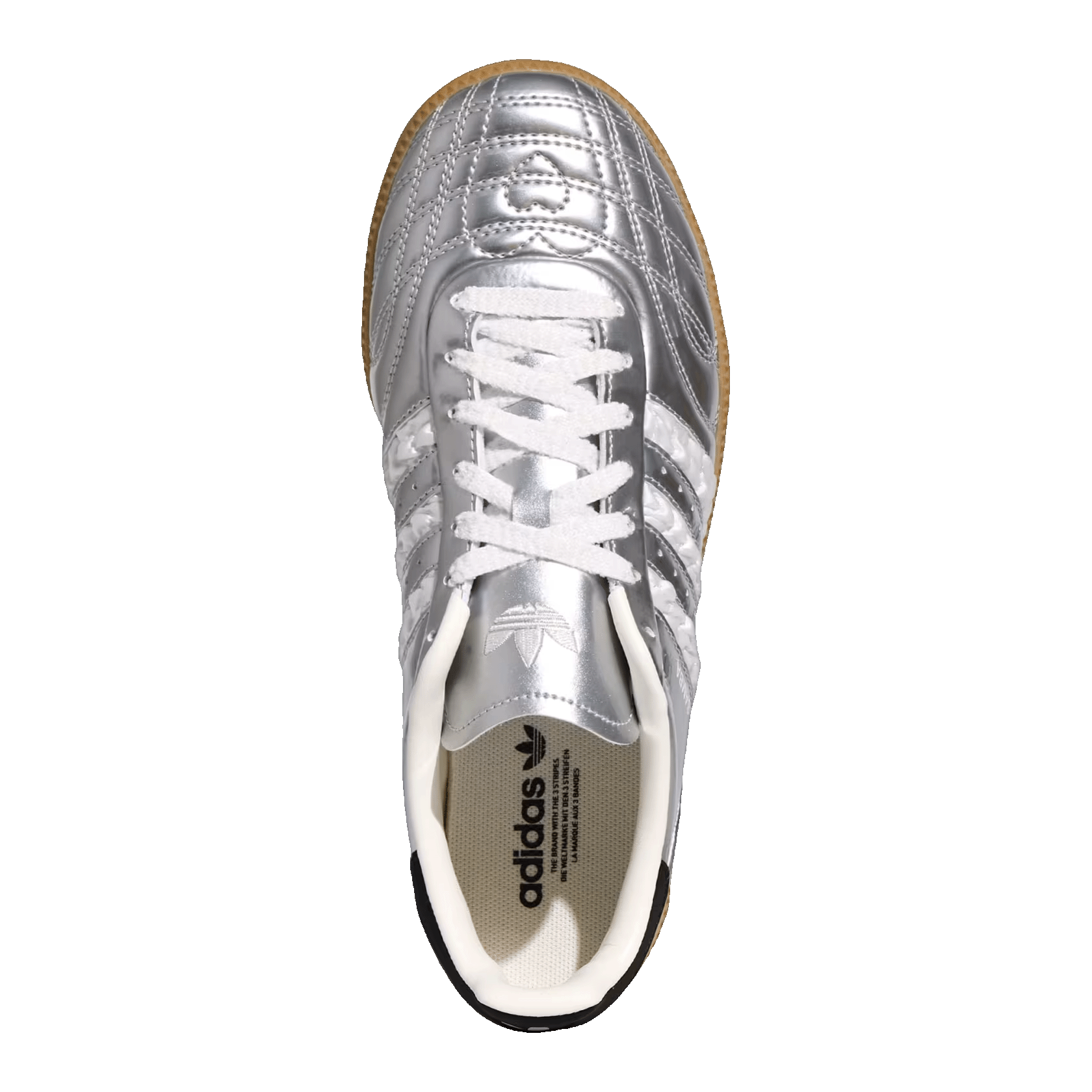 adidas Samba JP Silver Metallic White Oben HP7105