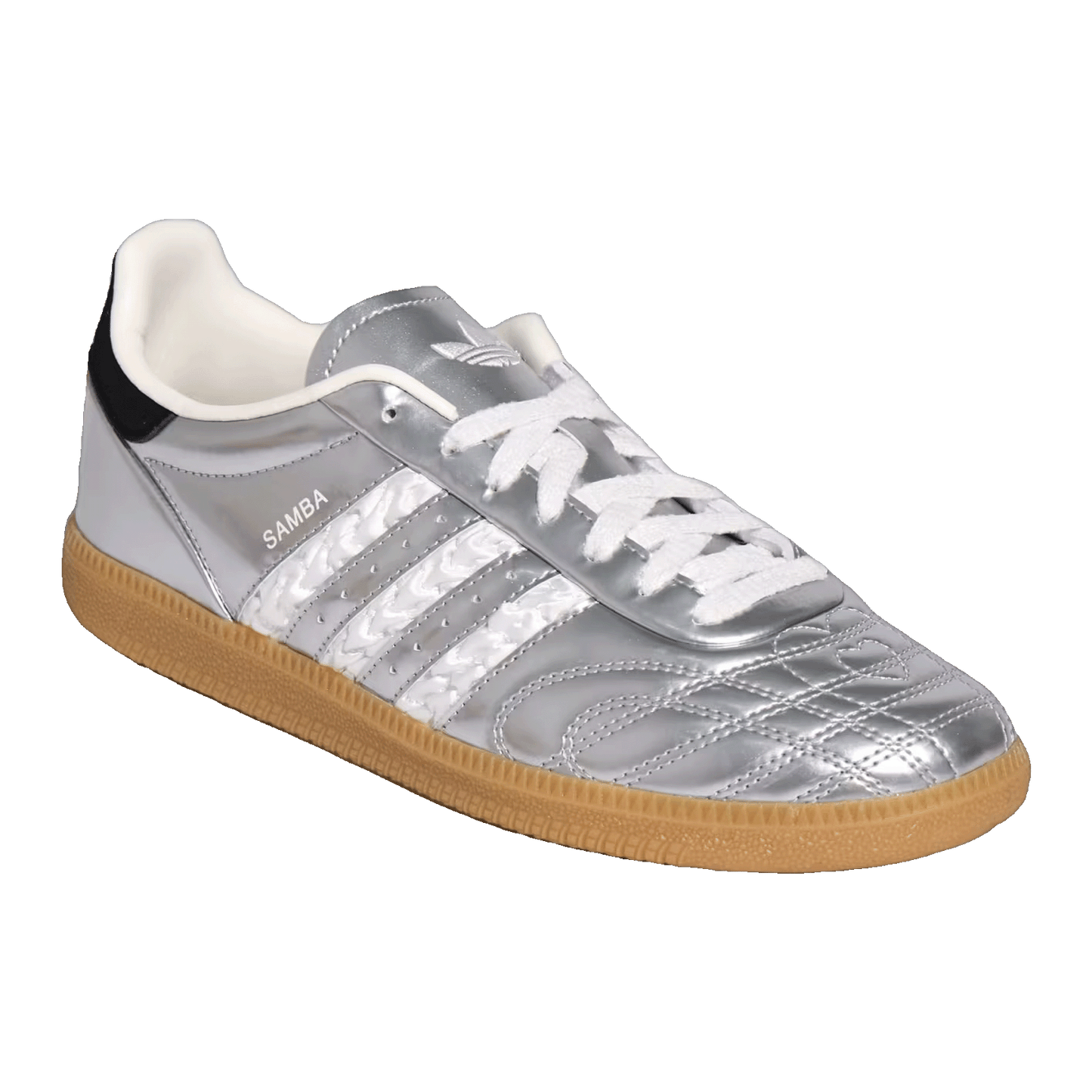 adidas Samba JP Silver Metallic White Side HP7105
