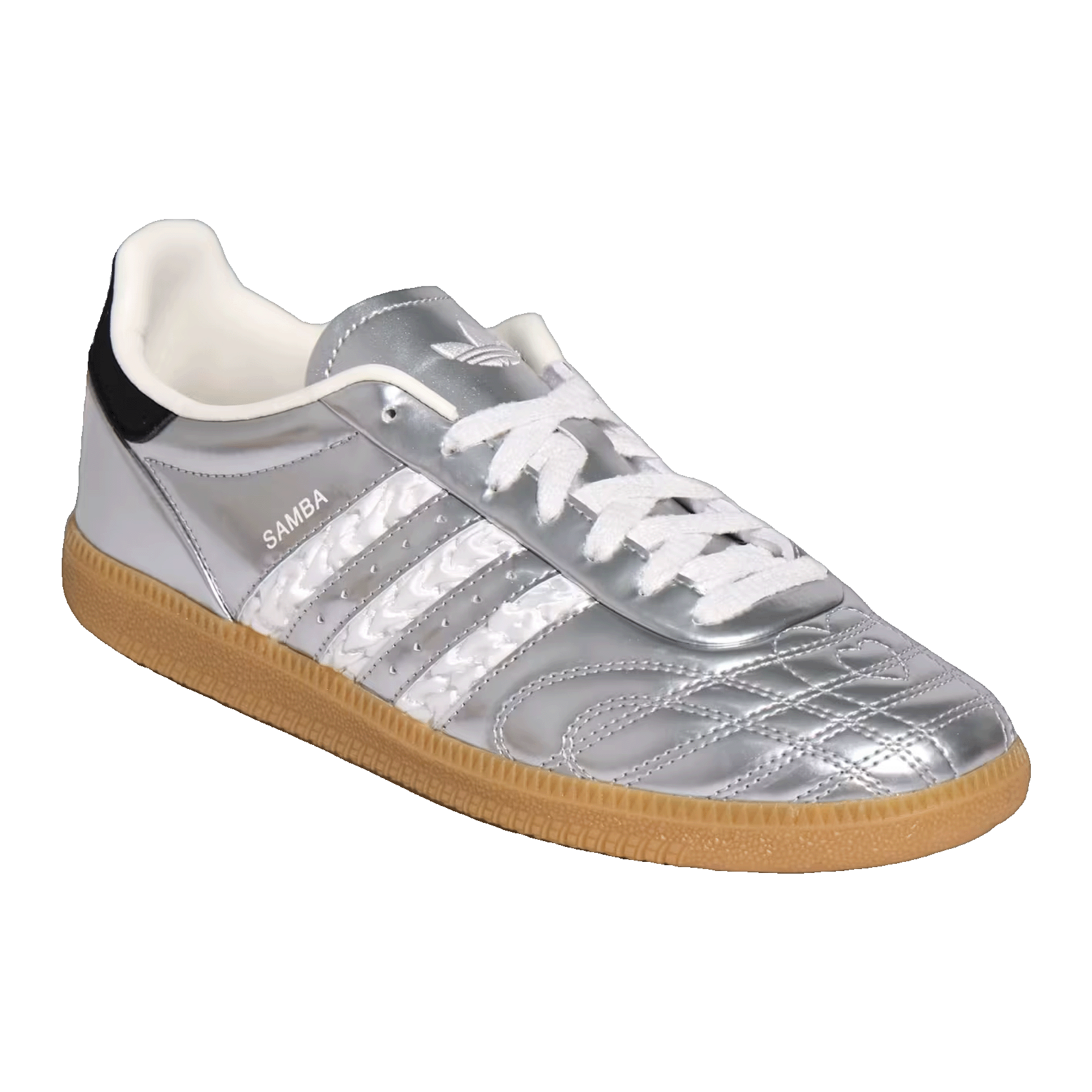 adidas Samba JP Silver Metallic White Side HP7105