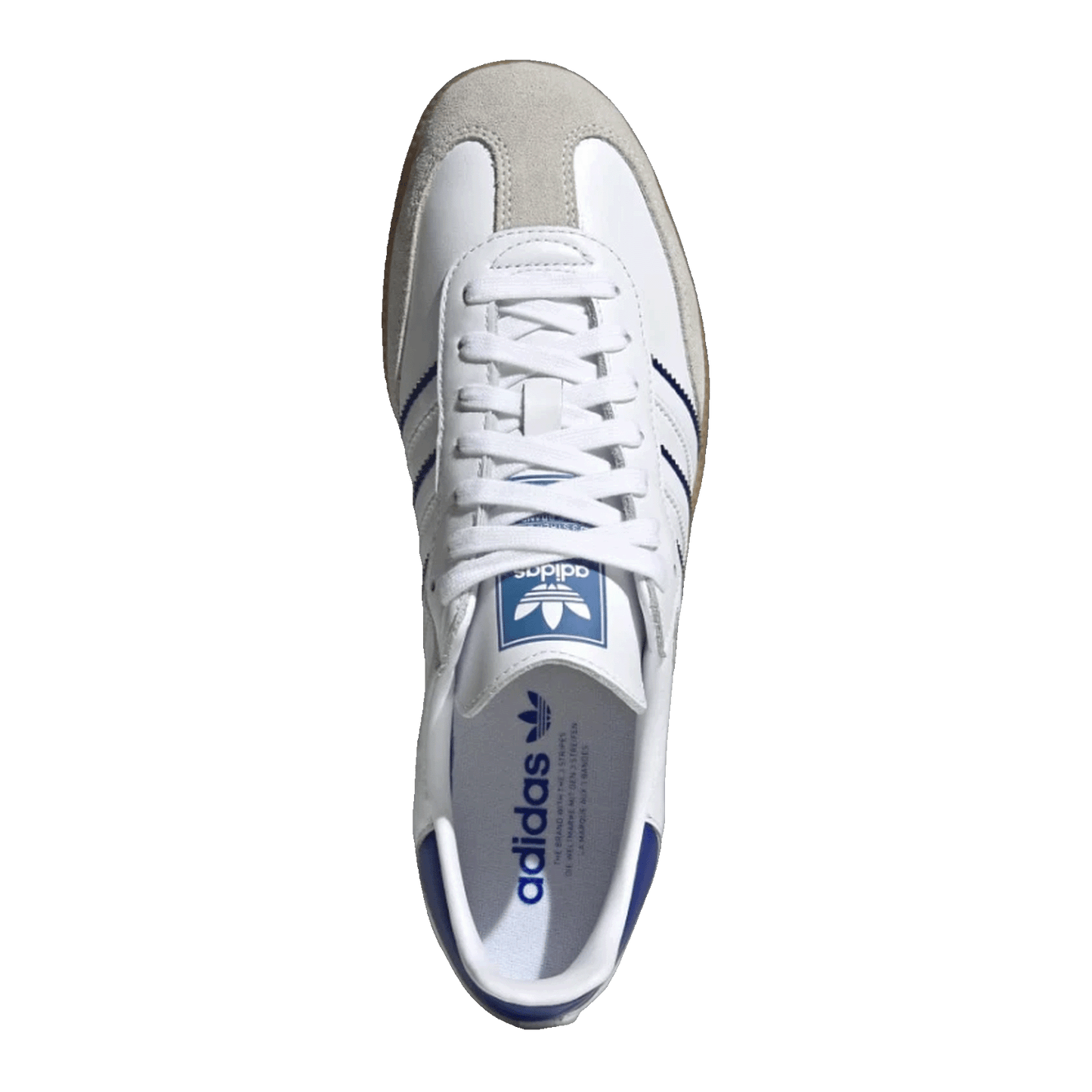 adidas Samba Leather Cloud White Lucid Blue Oben IG2339