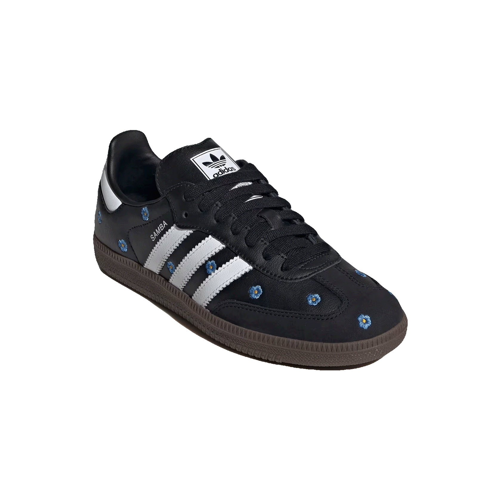 adidas Samba Light Blue Floral Core Black (W) Side