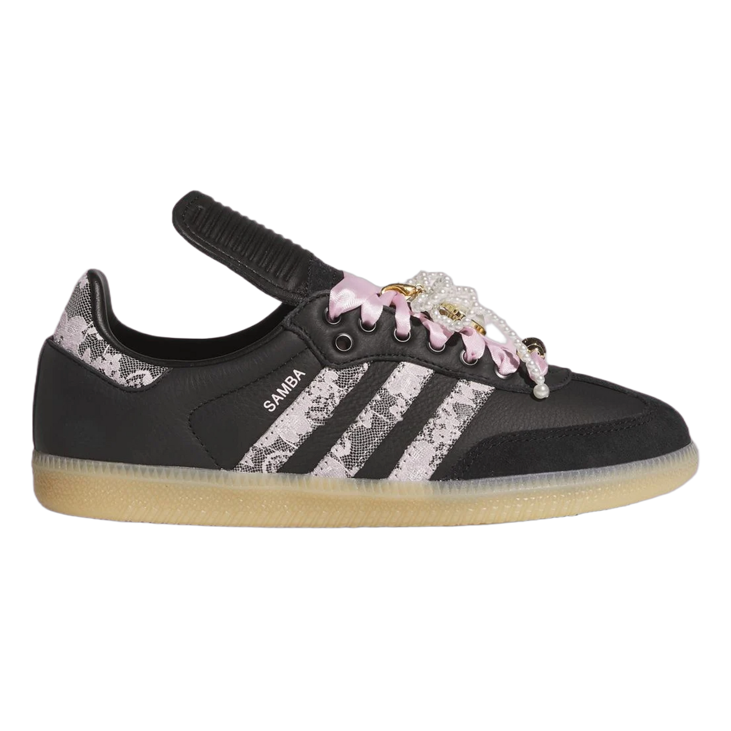 adidas Samba LT Black Pink Floral Pearls (W) KJ6086