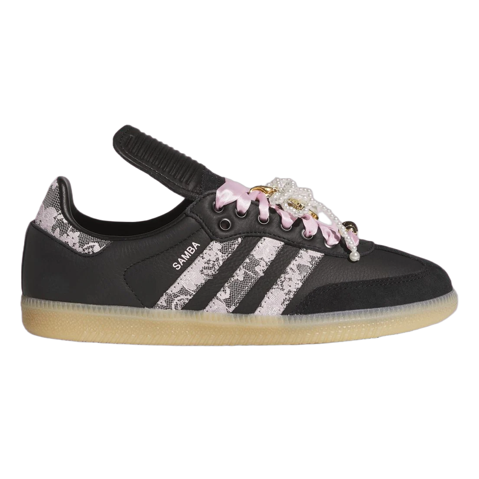adidas Samba LT Black Pink Floral Pearls (W) KJ6086