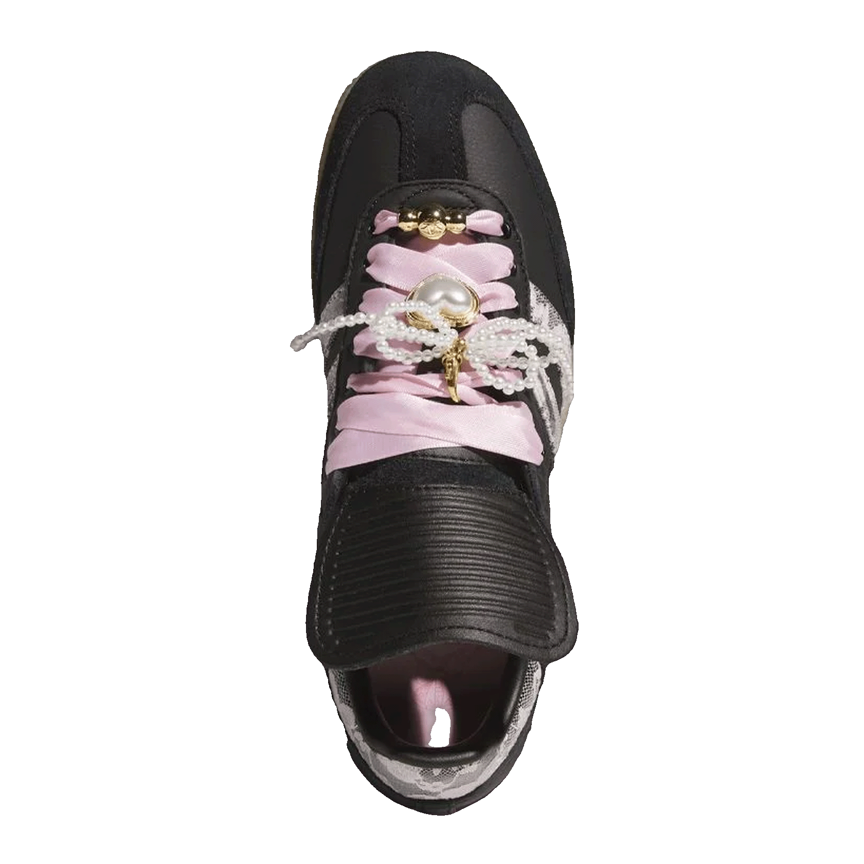 adidas Samba LT Black Pink Floral Pearls (W) Oben KJ6086