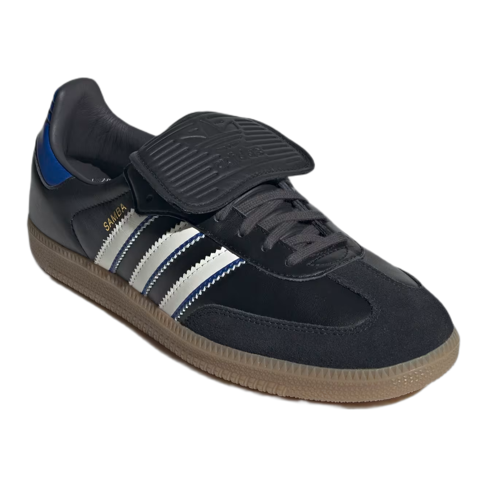 adidas Samba LT Black White Team Royal Blue Side JQ5125