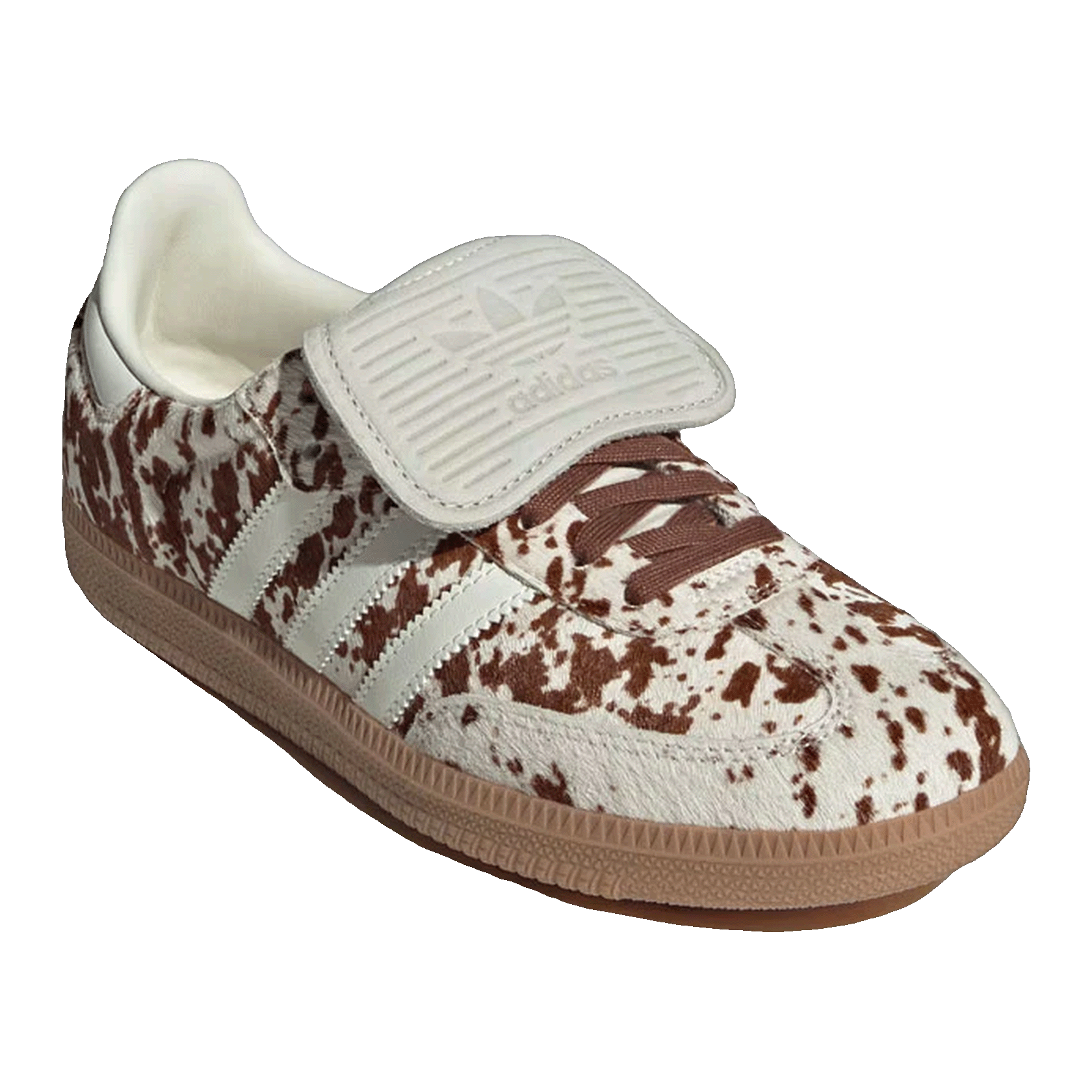 adidas Samba LT Cow Print Brown White (W) Side