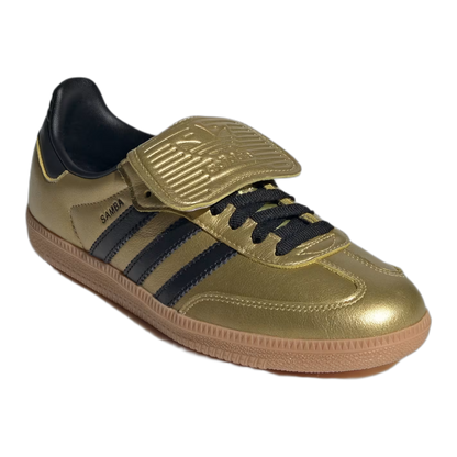 adidas Samba LT Gold Metallic Black Gum (W) Side JH5708