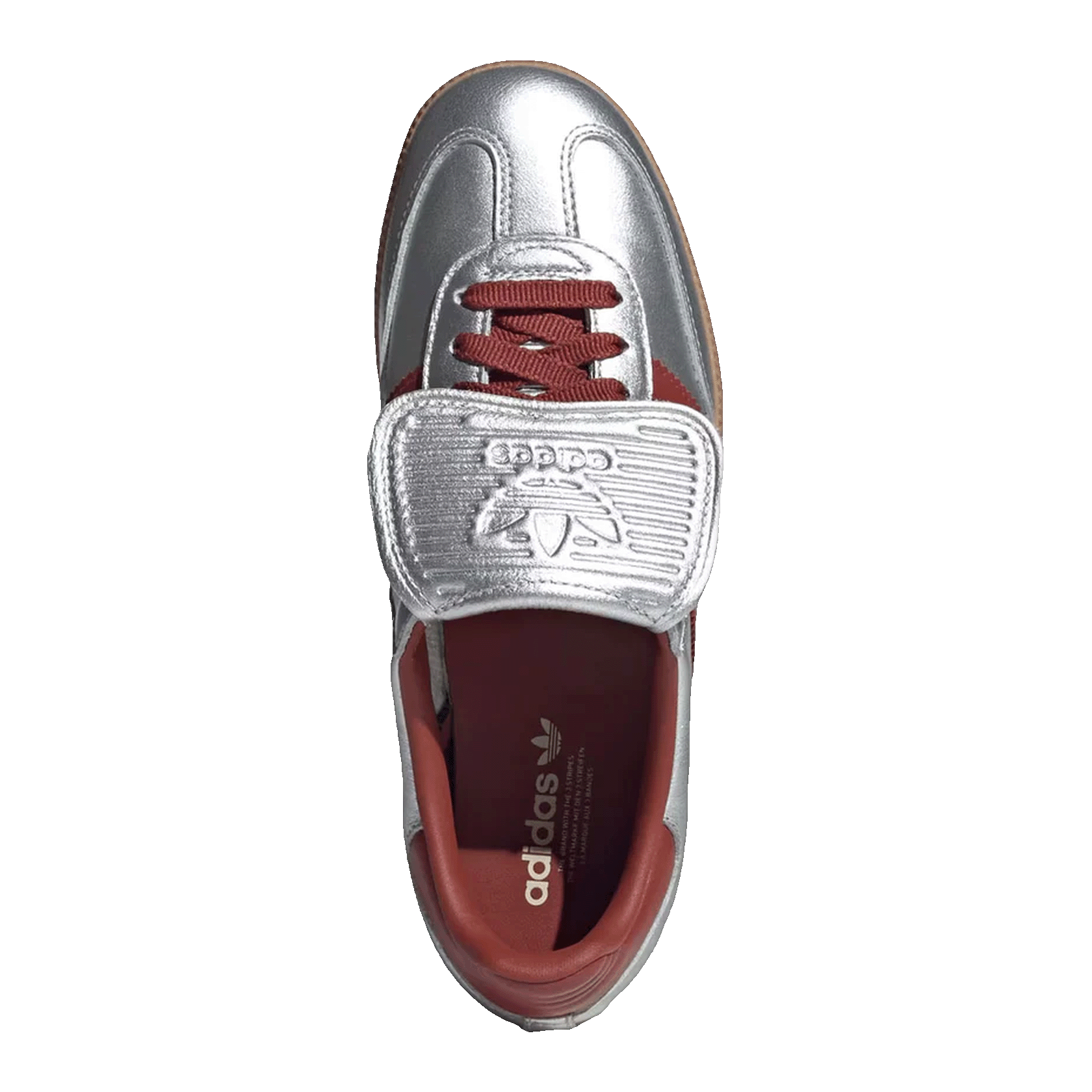 adidas Samba LT Silver Metallic Ruby Gum (W) Oben JH5707
