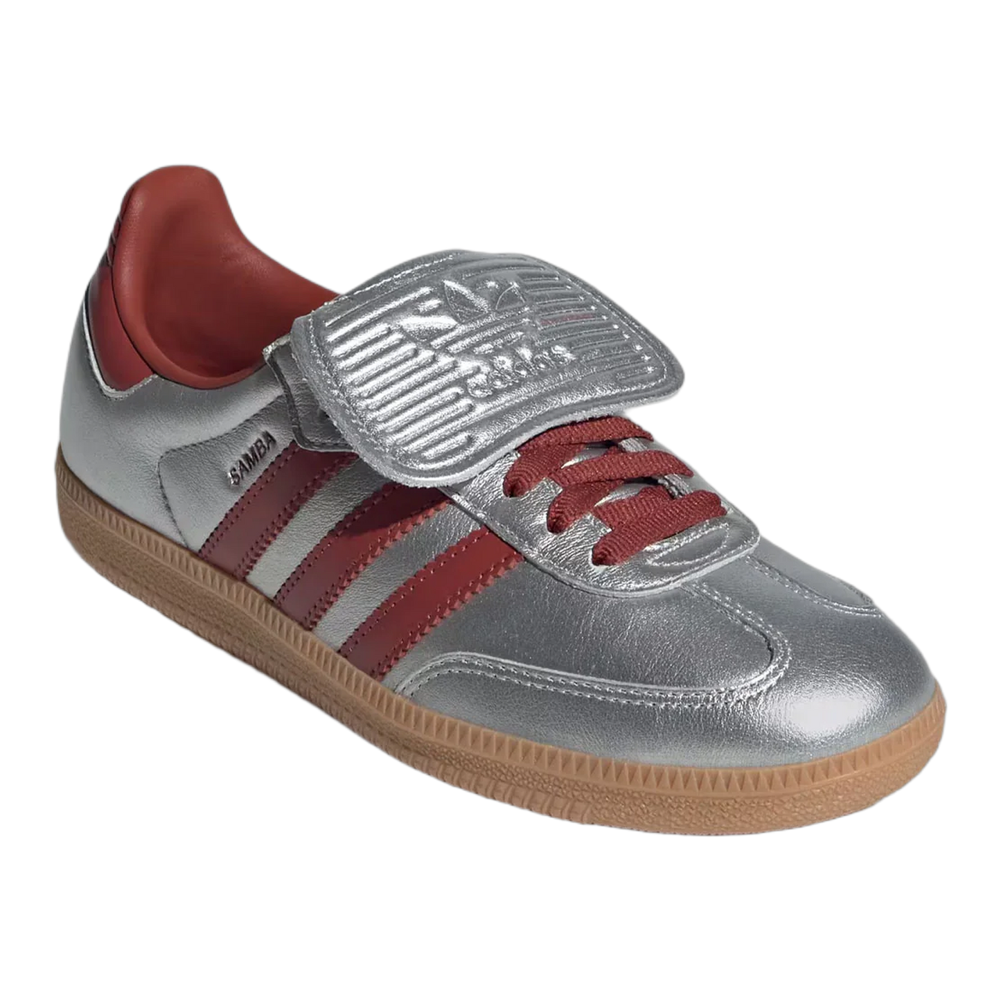 adidas Samba LT Silver Metallic Ruby Gum (W) Side JH5707