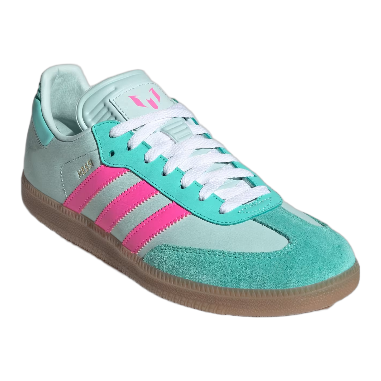 adidas Samba Messi Halo Mint Pink Side KI8505