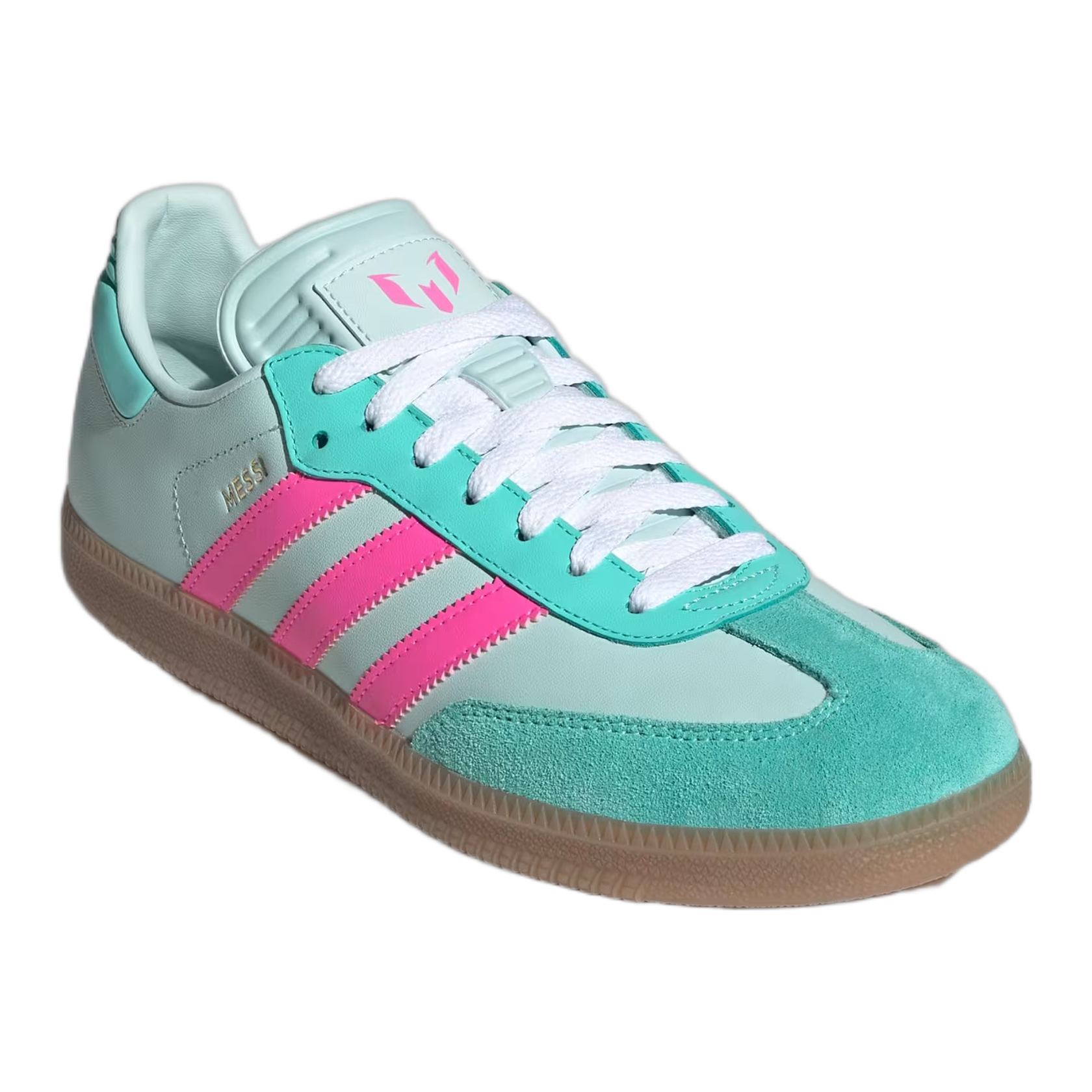 adidas Samba Messi Halo Mint Pink Side KI8505