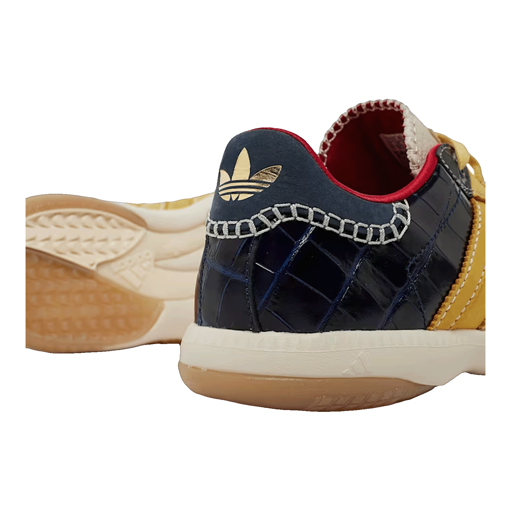 adidas Samba Millennium Wales Bonner Fade Gold Navy Croc Back IH8407