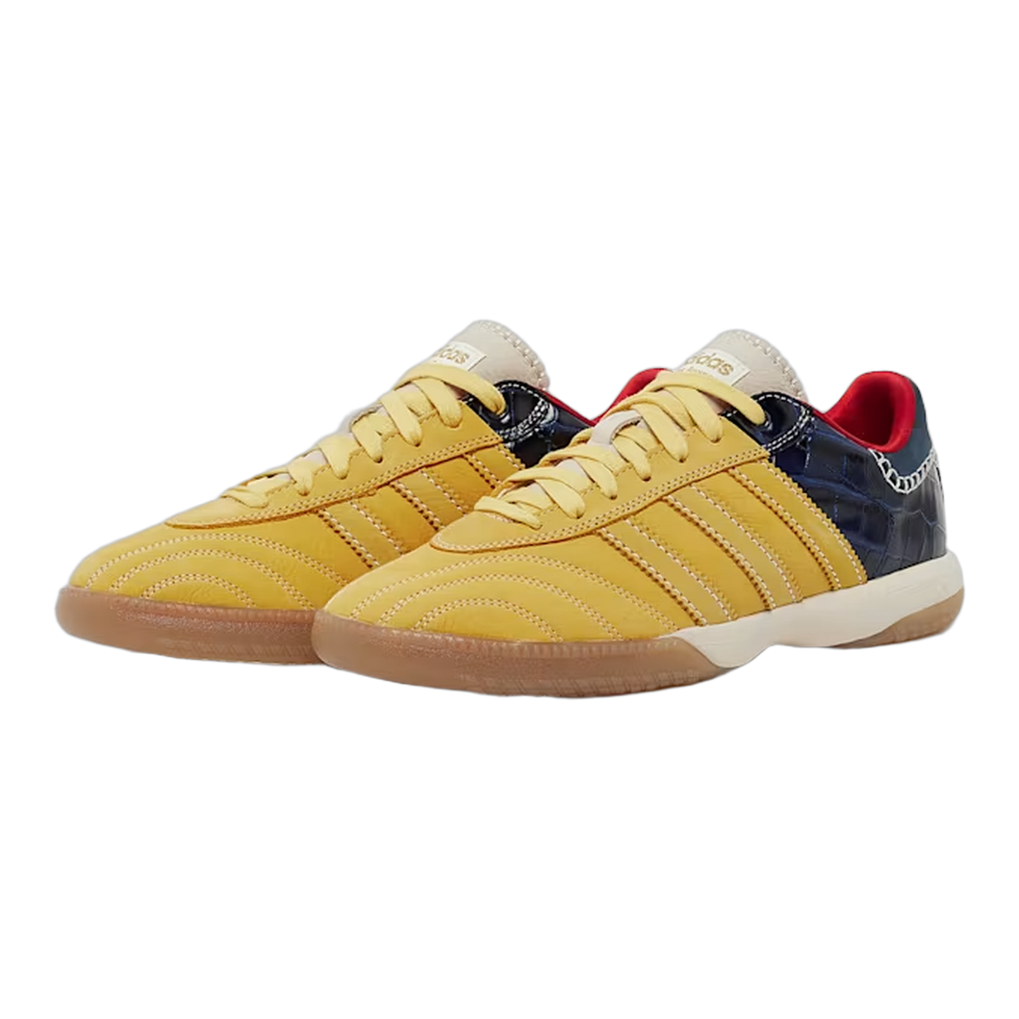 adidas Samba Millennium Wales Bonner Fade Gold Navy Croc Side IH8407
