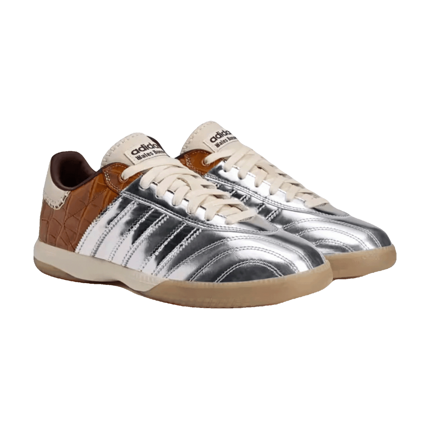 adidas Samba Millennium Wales Bonner Silver Metallic Yellow Croc Side