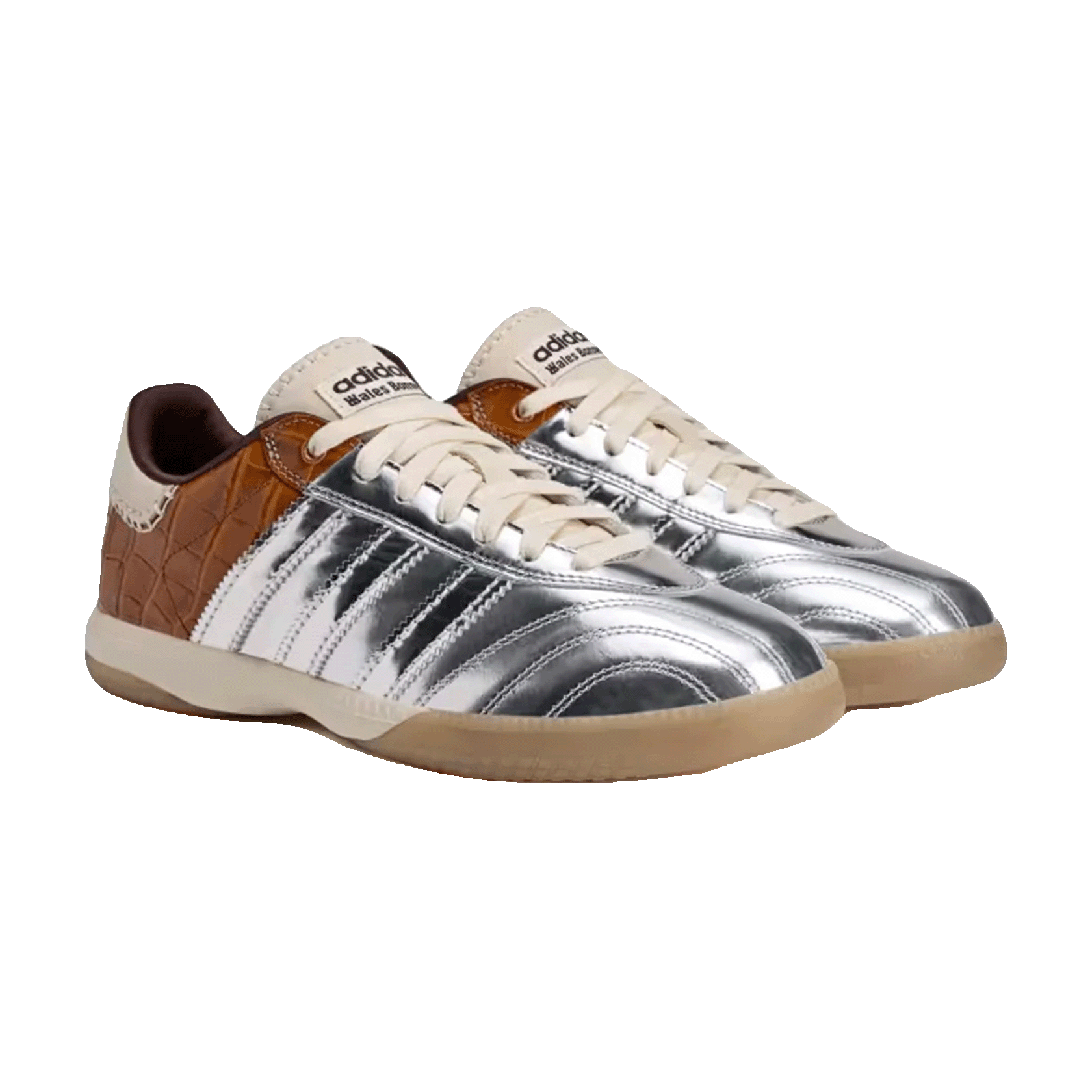 adidas Samba Millennium Wales Bonner Silver Metallic Yellow Croc Side
