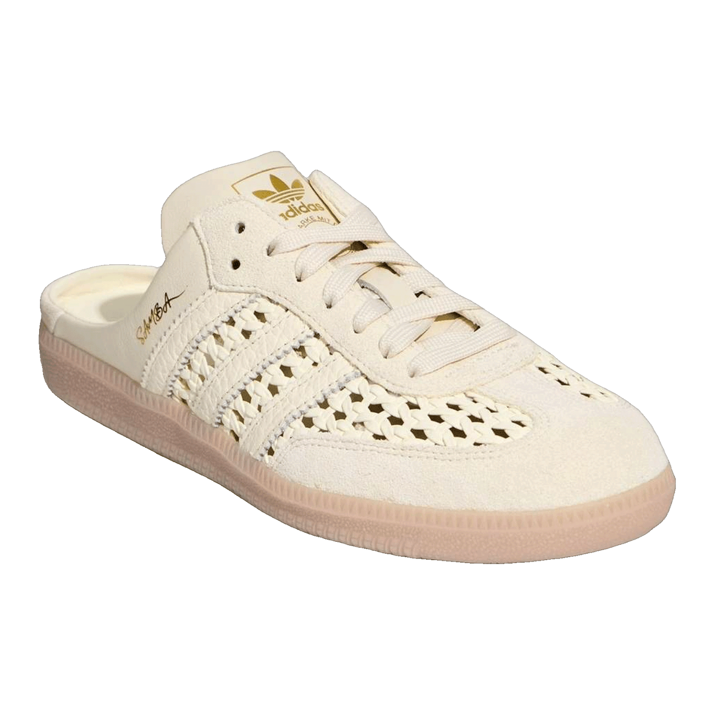 adidas Samba Mule Woven Basketweave Cream White (W) Side KH7719