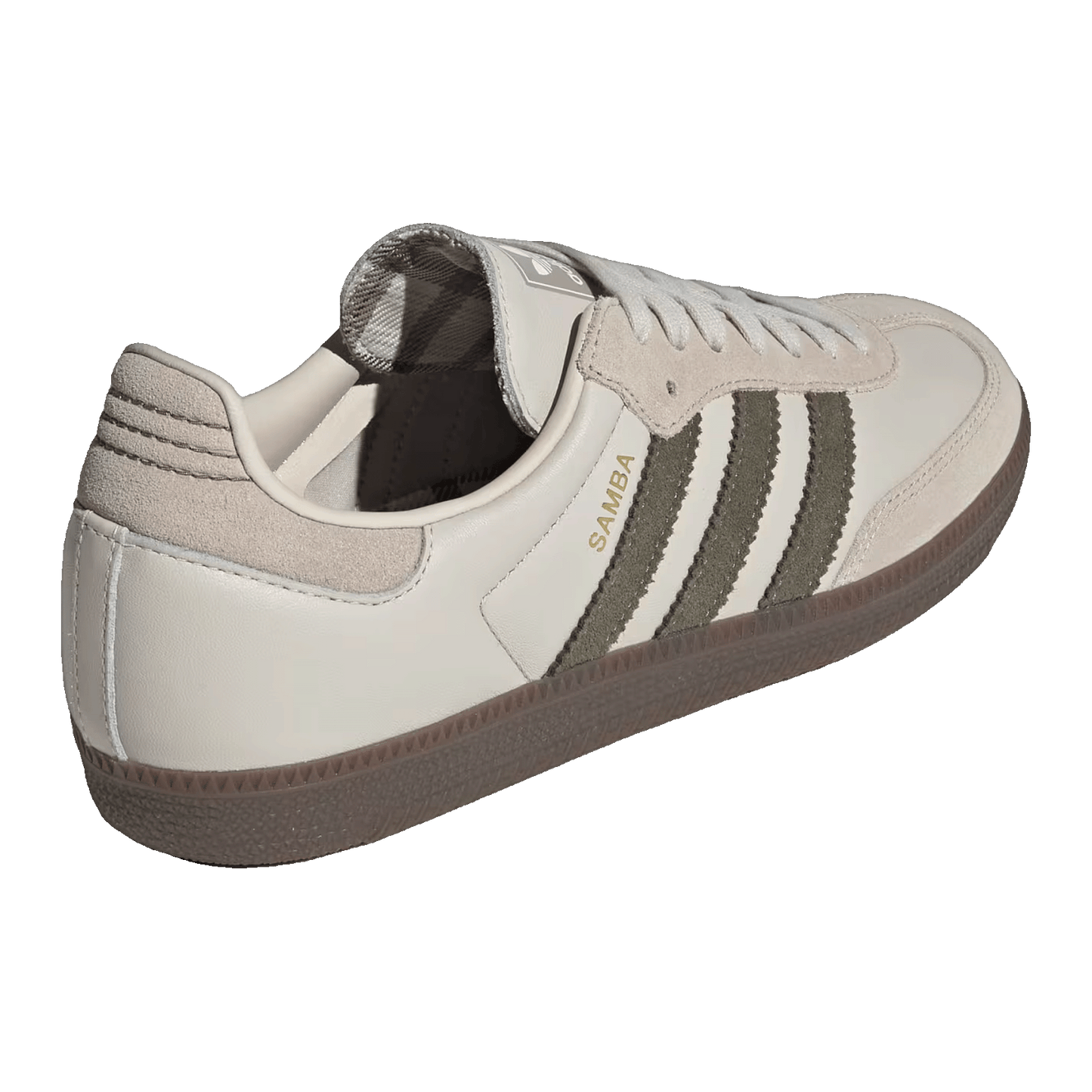 adidas Samba OG Aluminum Dark Khaki Back JR0893