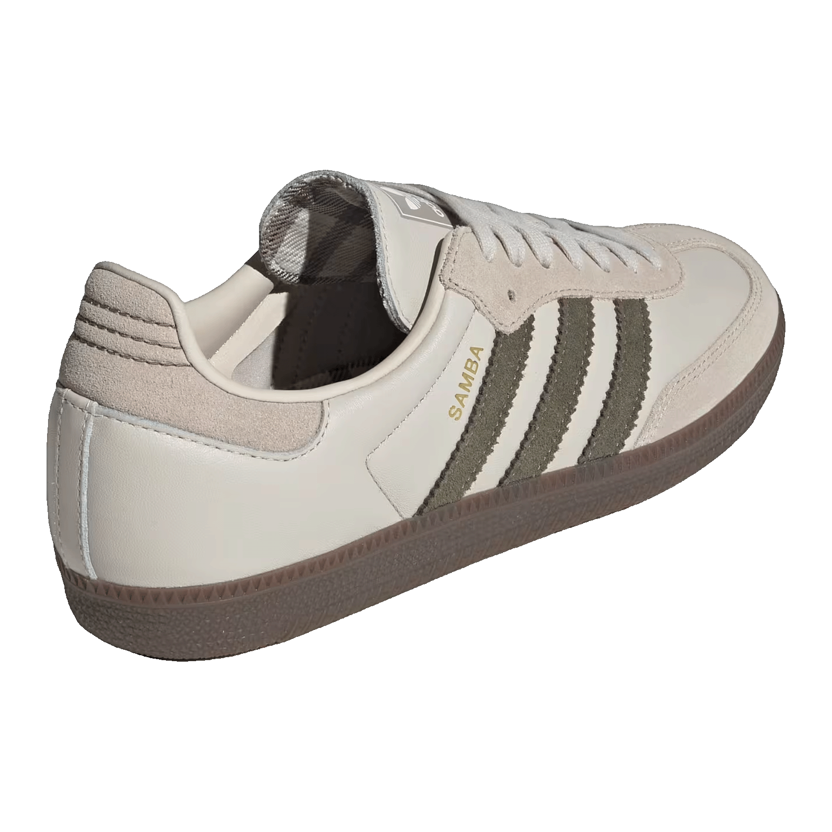 adidas Samba OG Aluminum Dark Khaki Back JR0893