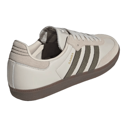 adidas Samba OG Aluminum Dark Khaki Back JR0893
