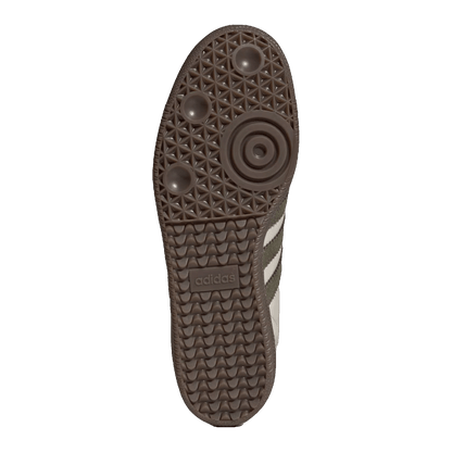adidas Samba OG Aluminum Dark Khaki Sohle JR0893