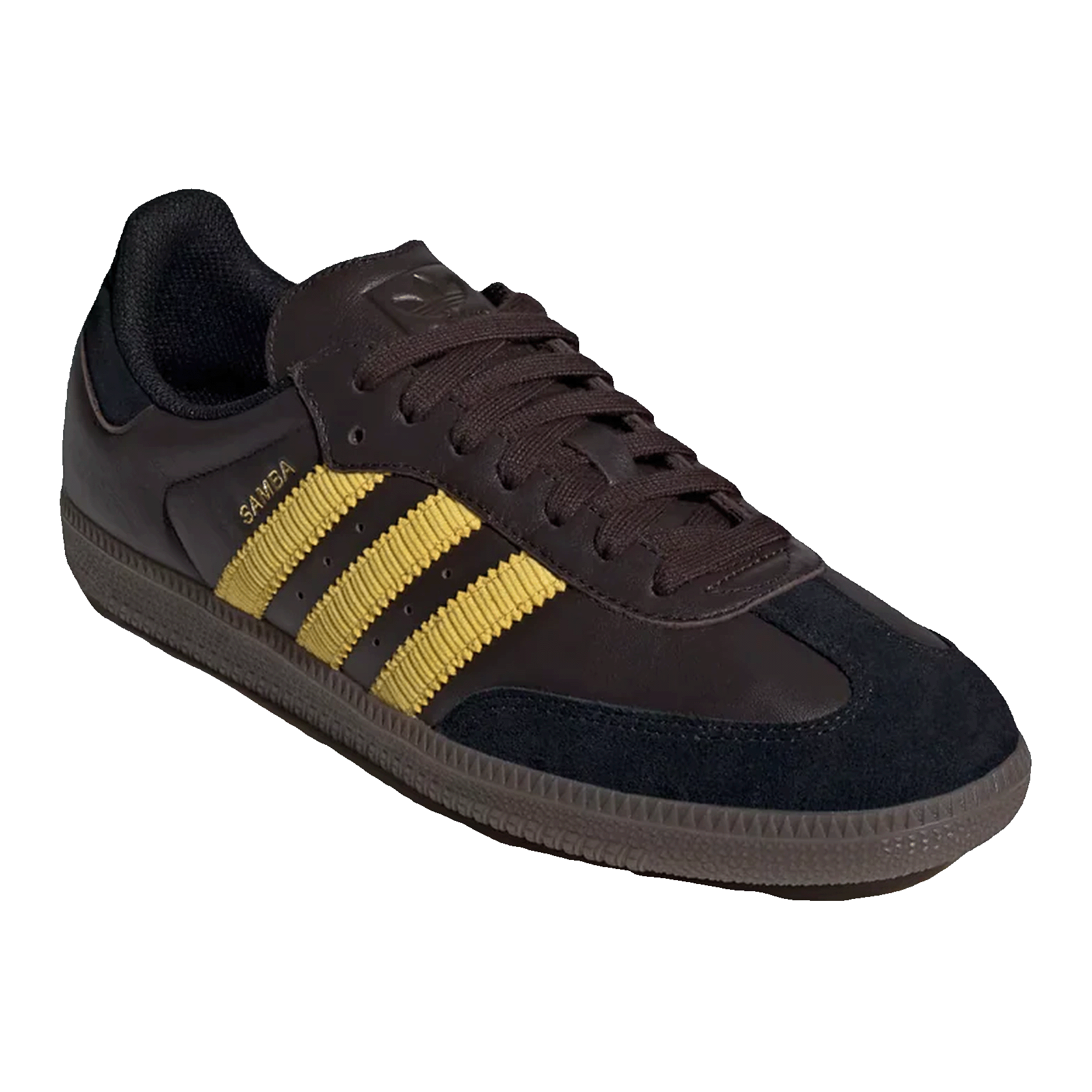 adidas Samba OG Aurora Coffee EQT Yellow Side IH6813