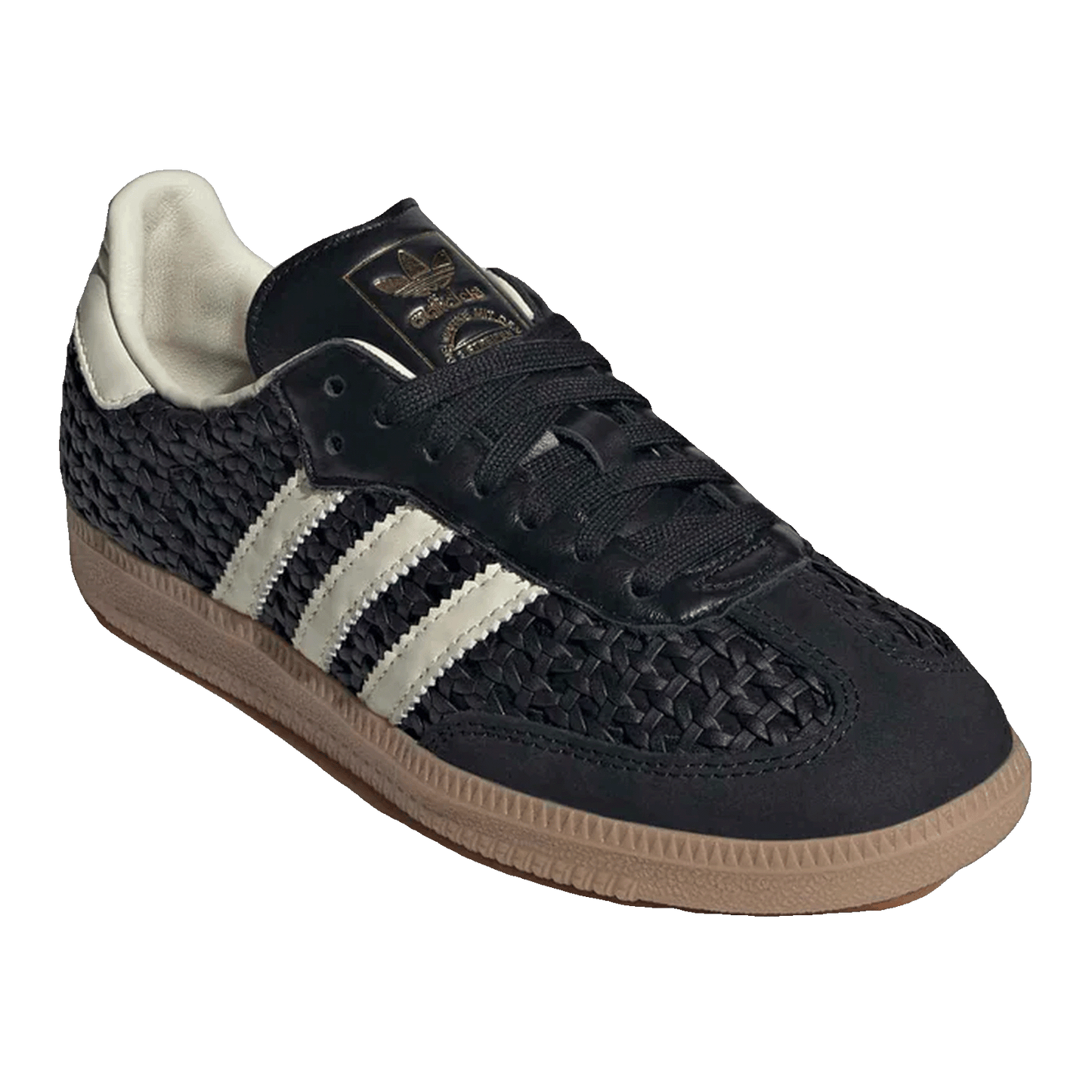 adidas Samba OG Basketweave Black Cream White (W) Side HQ9282