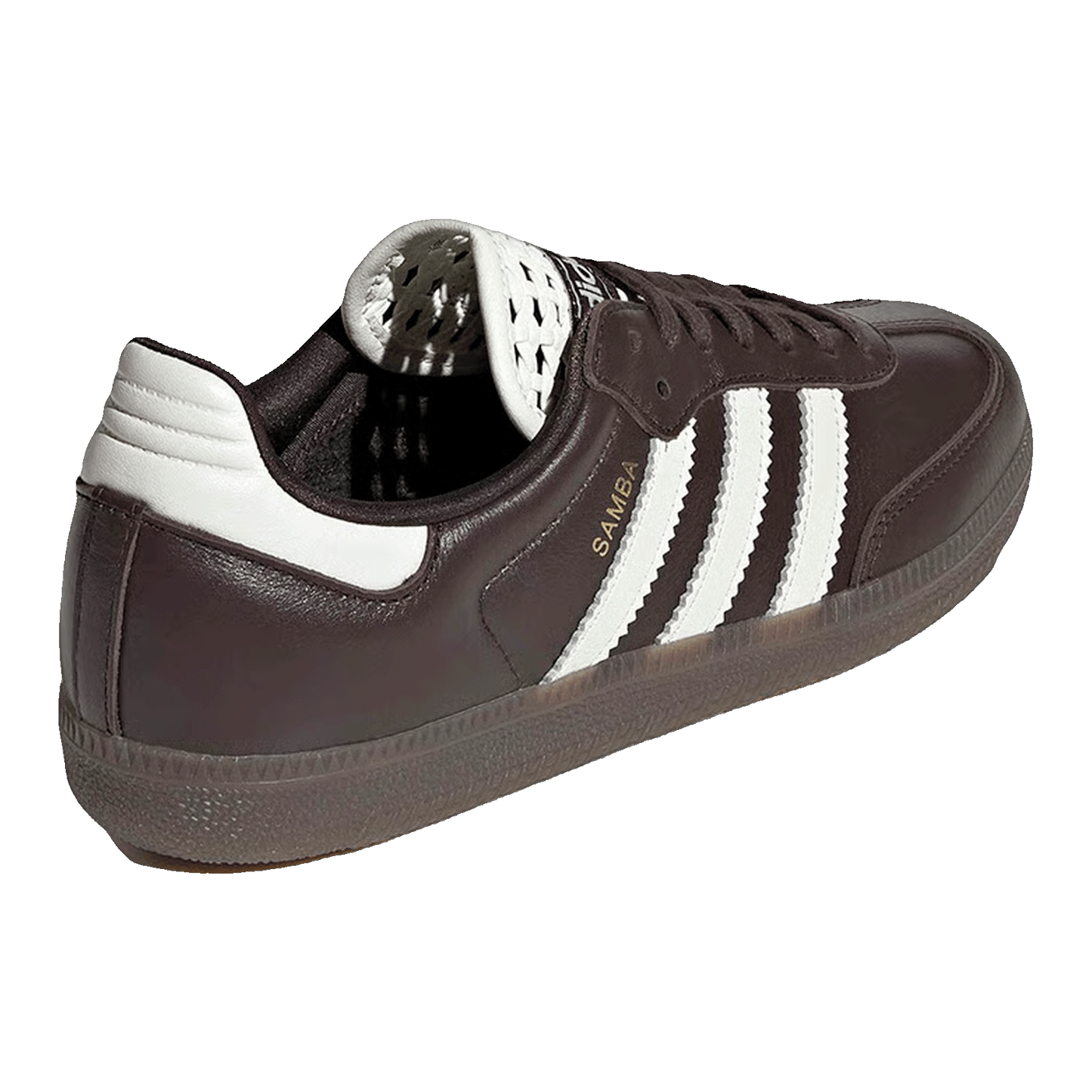 adidas Samba OG Basketweave Tongue Aurora Coffee Off White (W) Back IH3982