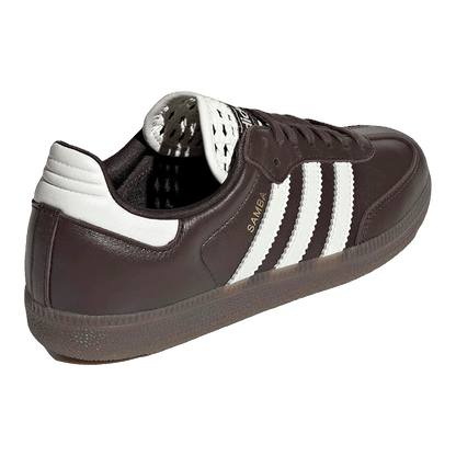 adidas Samba OG Basketweave Tongue Aurora Coffee Off White (W) Back IH3982