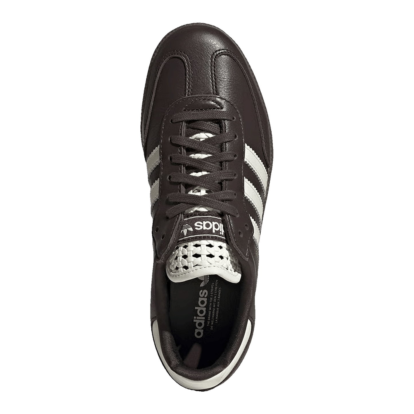 adidas Samba OG Basketweave Tongue Aurora Coffee Off White (W) Oben IH3982