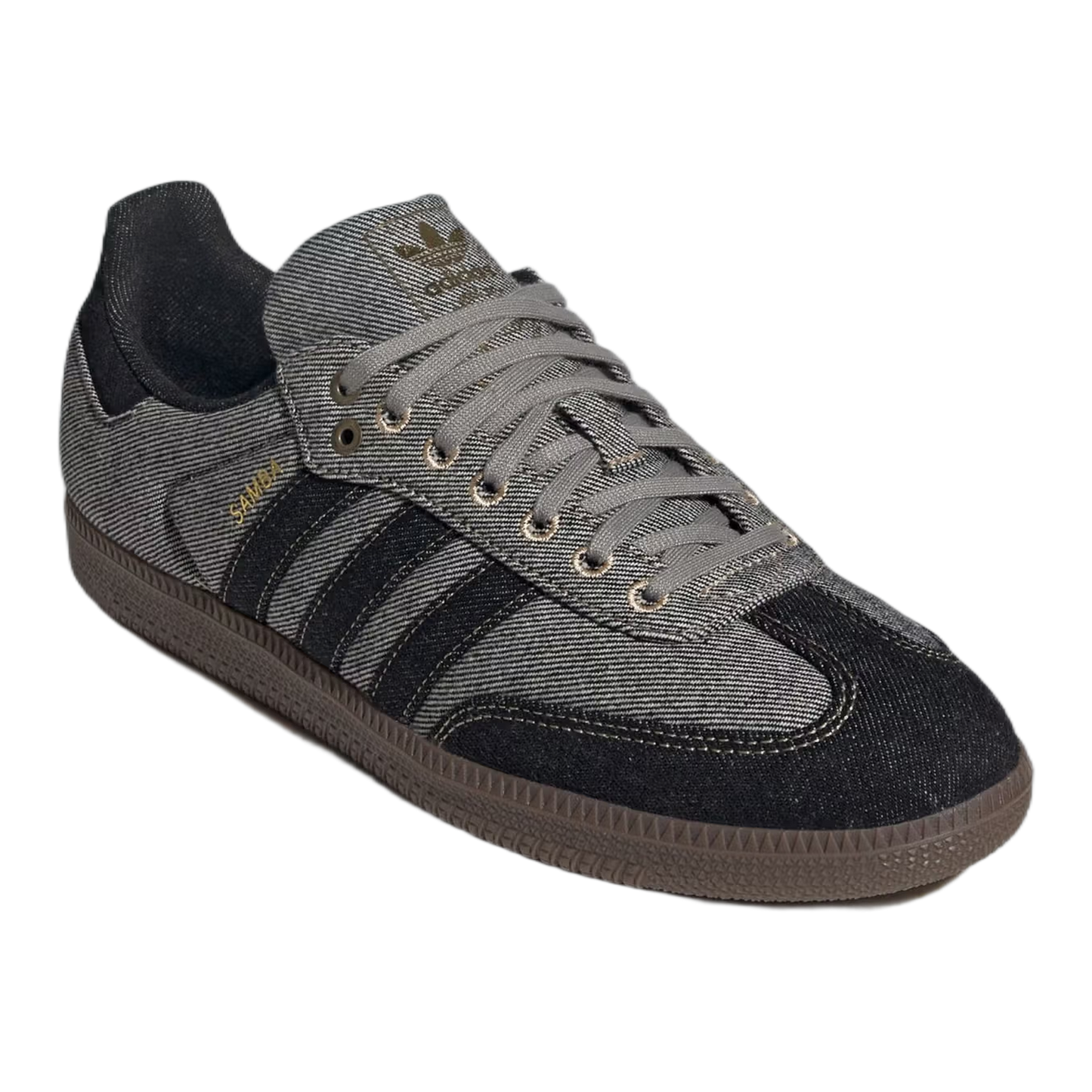 adidas Samba OG Black Denim Pack Grey Side KJ8859
