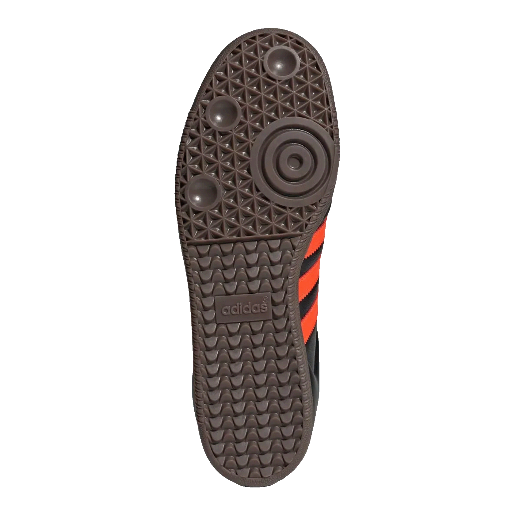 adidas Samba OG Black Impact Orange Sohle