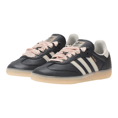 adidas Samba OG Black Pink Ribbon Laces (W) Side