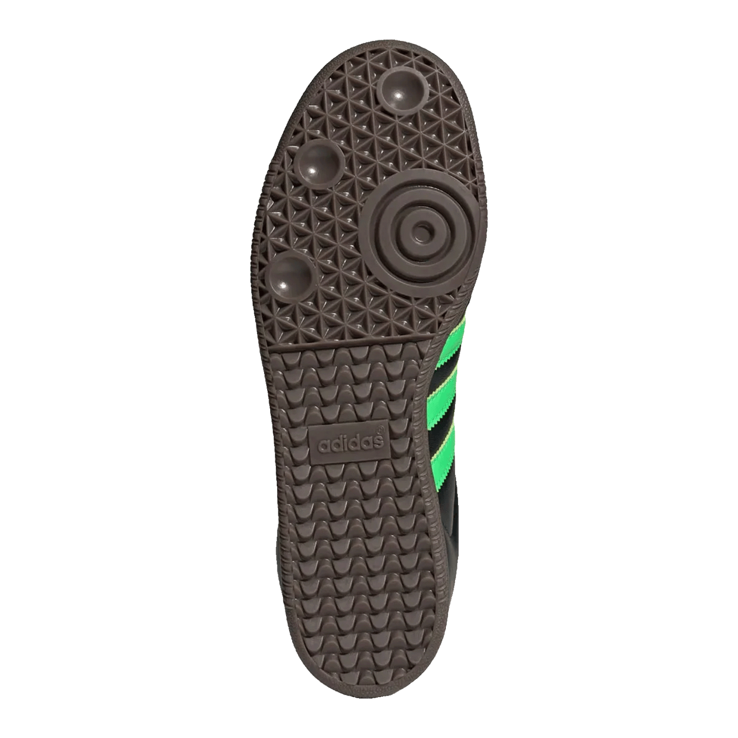 adidas Samba OG Black Screaming Green Sohle