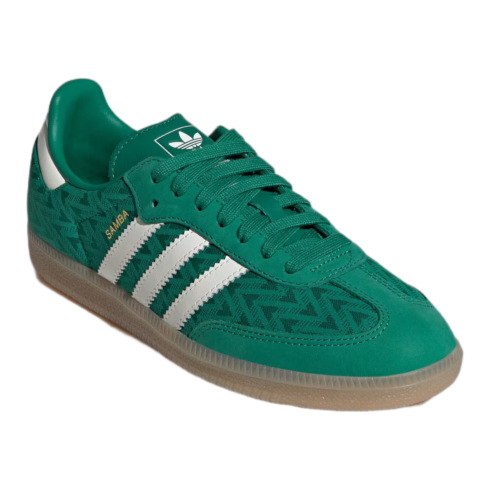 adidas Samba OG Bold Green Off White Gold (W) Side IH3976